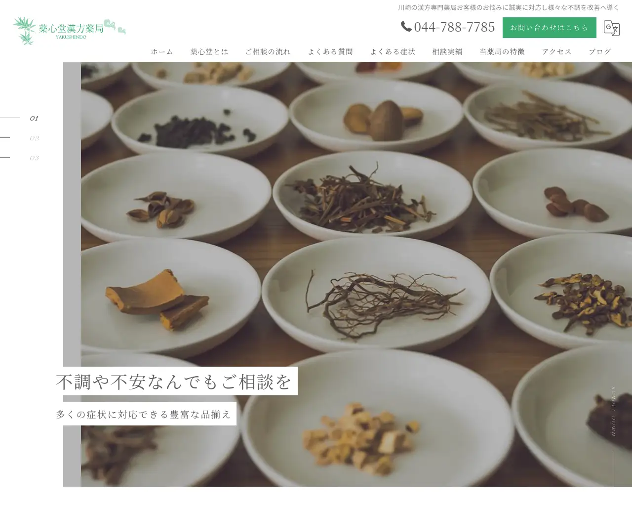 薬心堂漢方薬局 site