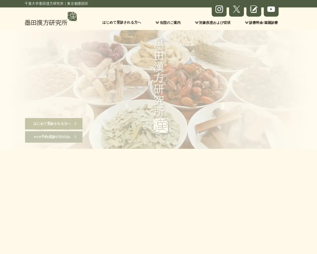 千葉大学 墨田漢方研究所 site