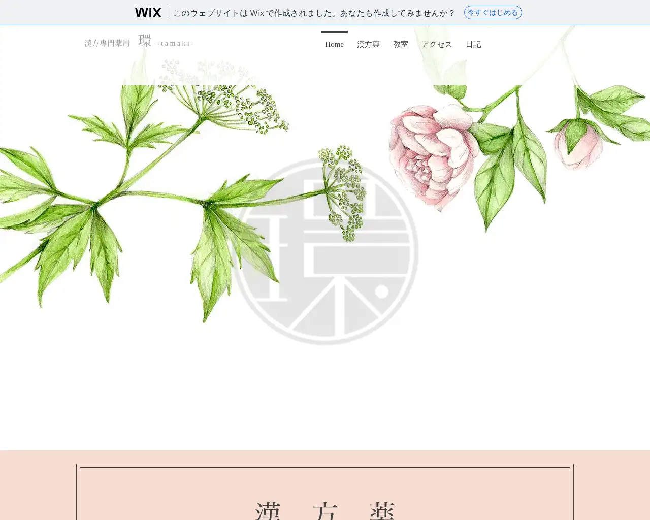 漢方専門薬局 環 site