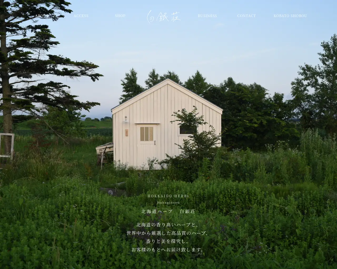 北海道ハーブ 香珀-kohaku- by 白銀荘 site