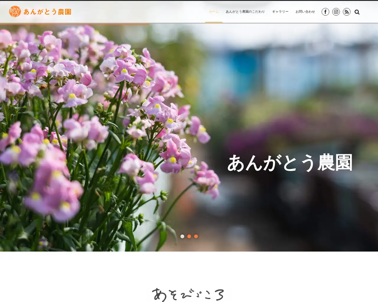 あんがとう農園 site